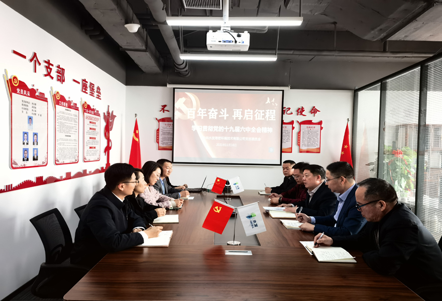 百年奮斗 再啟征程 ——水發(fā)海若黨支部學習貫徹 黨的十九屆六中全會精神