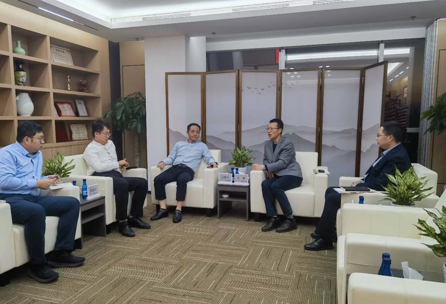山東環(huán)發(fā)海若環(huán)境技術(shù)有限公司 與中建國(guó)際投資(山東)有限公司座談交流